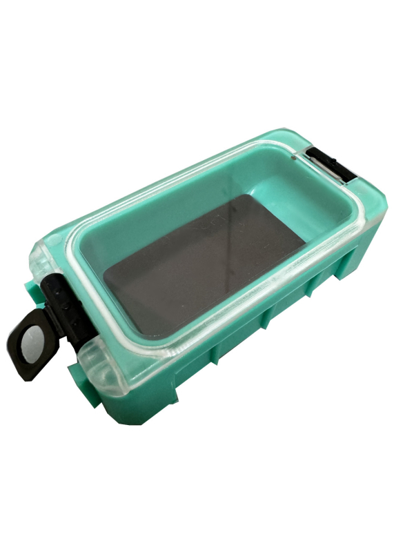 Cutie de depozitare ABS pentru accesorii de pescuit, organizator compact pentru cârlige, năluci și accesorii mici.