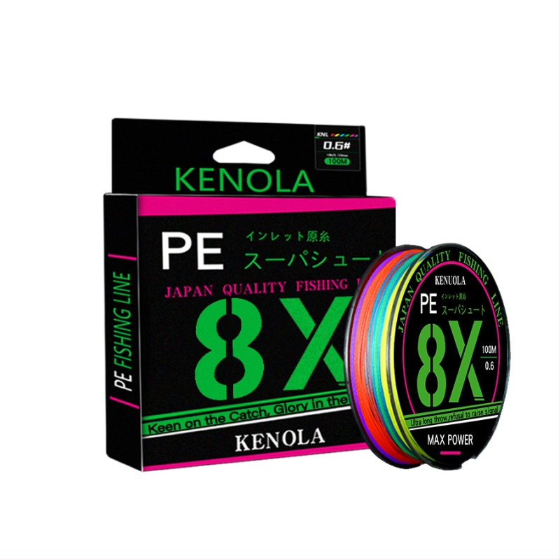 Corona PE glavna ribolovna linija, 8-vlakna, dugi bacanje, jaka