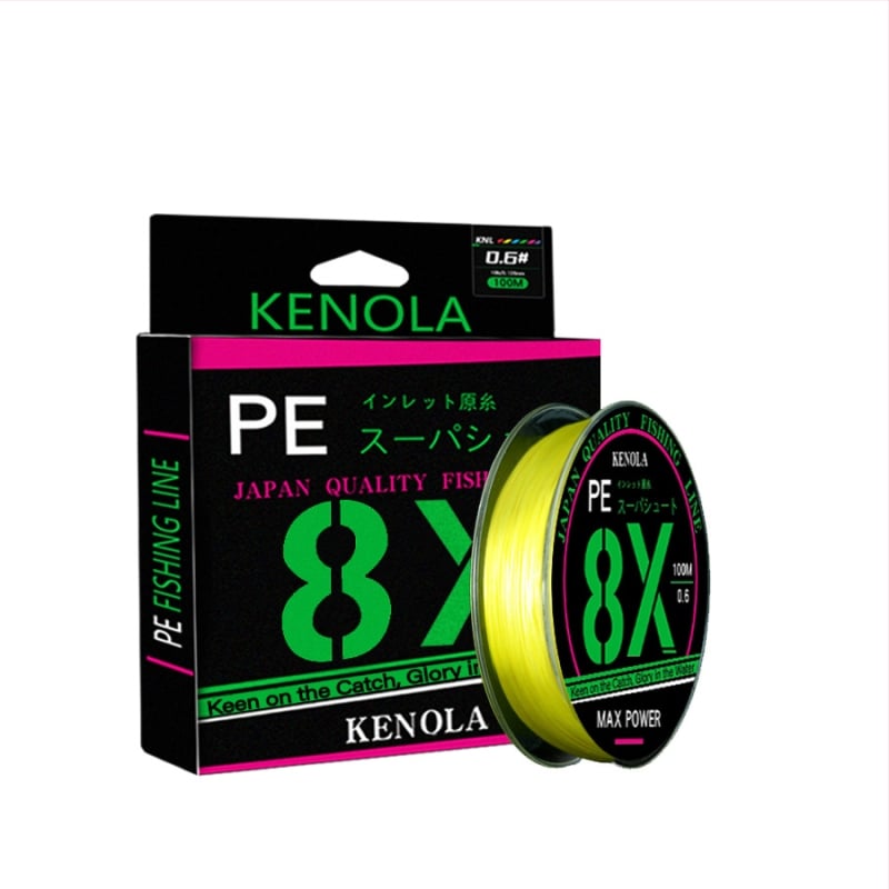 Corona PE glavna ribolovna linija, 8-vlakna, dugi bacanje, jaka