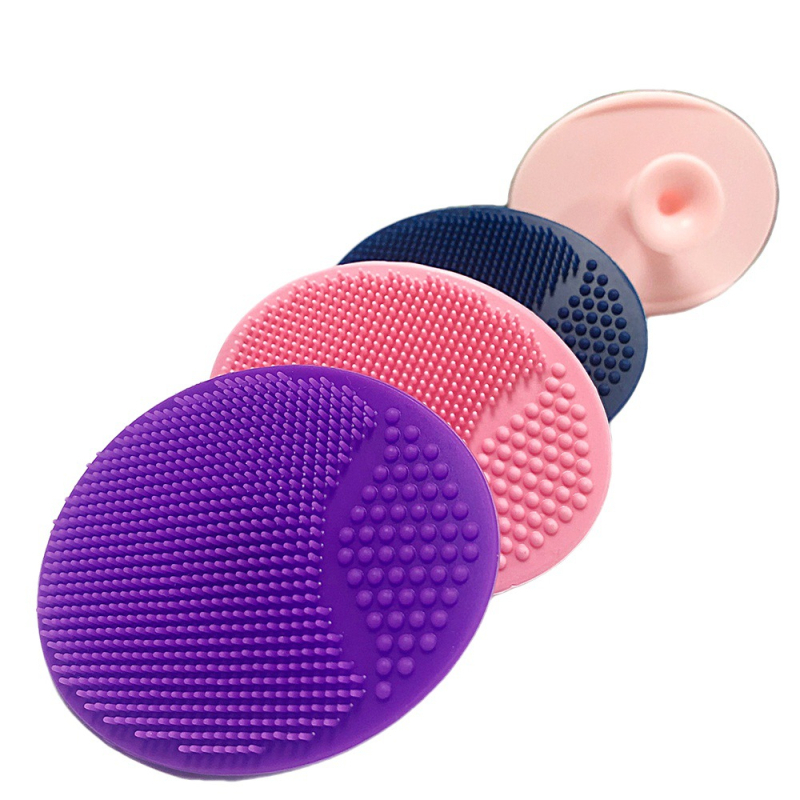 Perie de curățare facială din silicon, design manual compact, silicon de calitate alimentară, curățare profundă, etichetare privată disponibilă