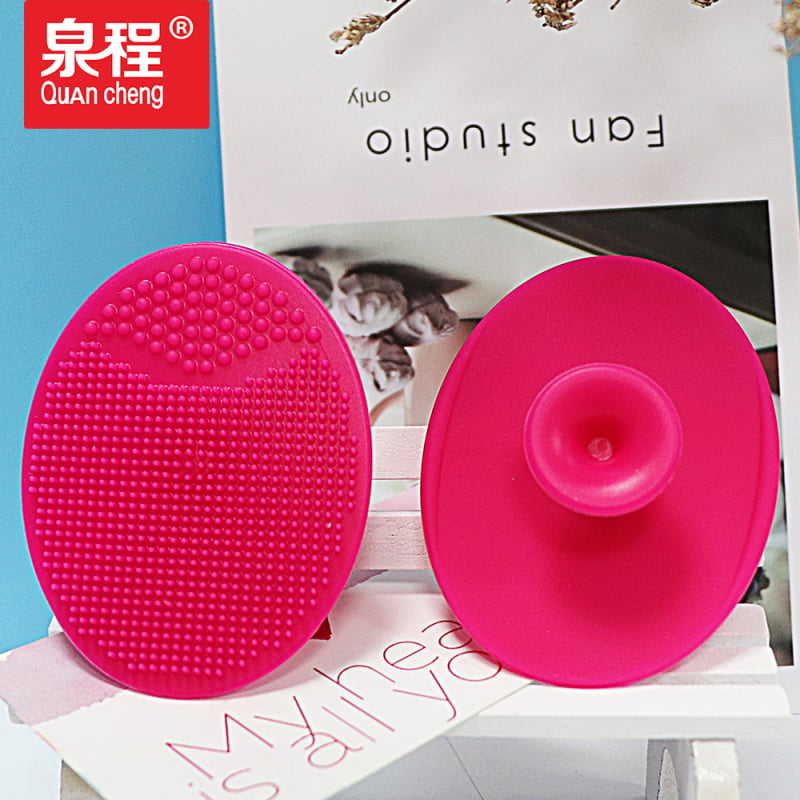 Perie de curățare facială din silicon, design manual compact, silicon de calitate alimentară, curățare profundă, etichetare privată disponibilă