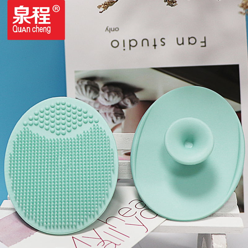 Perie de curățare facială din silicon, design manual compact, silicon de calitate alimentară, curățare profundă, etichetare privată disponibilă