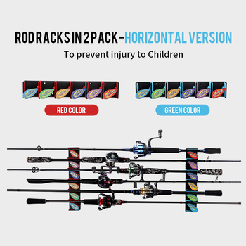 Rotirajući zidni držač za štapove za ribolov – ROLL FISH, ABS, model New Fishing Rod Stand