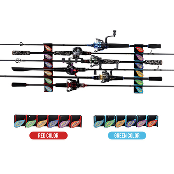 Rotirajući zidni držač za štapove za ribolov – ROLL FISH, ABS, model New Fishing Rod Stand