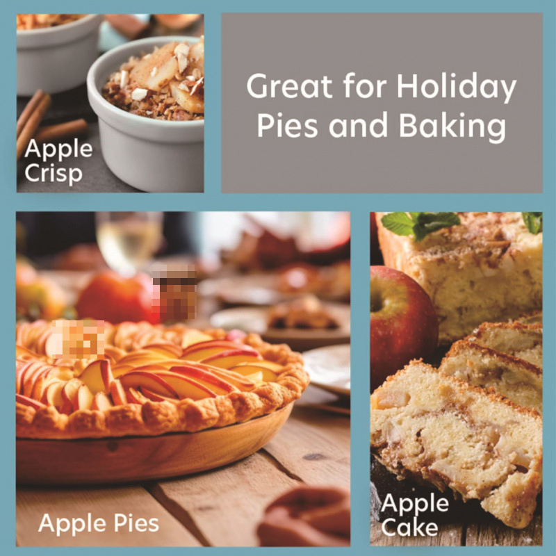 Ръчен обелвач за ябълки, 3-в-1 мултифункционална ръчно задвижвана машина за обелване на плодове, неръждаема стомана, персонализация и печат на лого