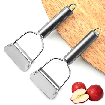 New Star неръждаема стомана дини обелвач с метална дръжка – многофункционален кухненски инструмент за обелване на плодове
