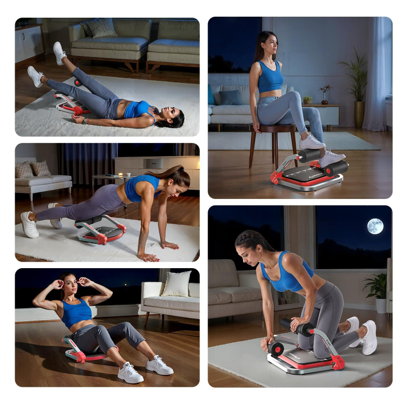 Mașină pentru abdomen LS-128, pentru uz casnic, nepliabilă, dispozitiv multifuncțional pentru exerciții de abdomen