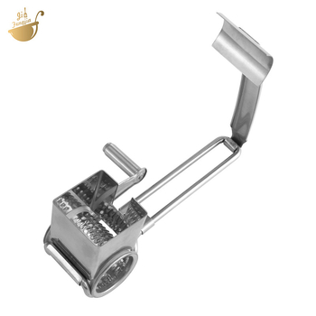 Настъргвач за сирене с ръчно въртене, неръждаема стомана 430, мултифункционален за дома