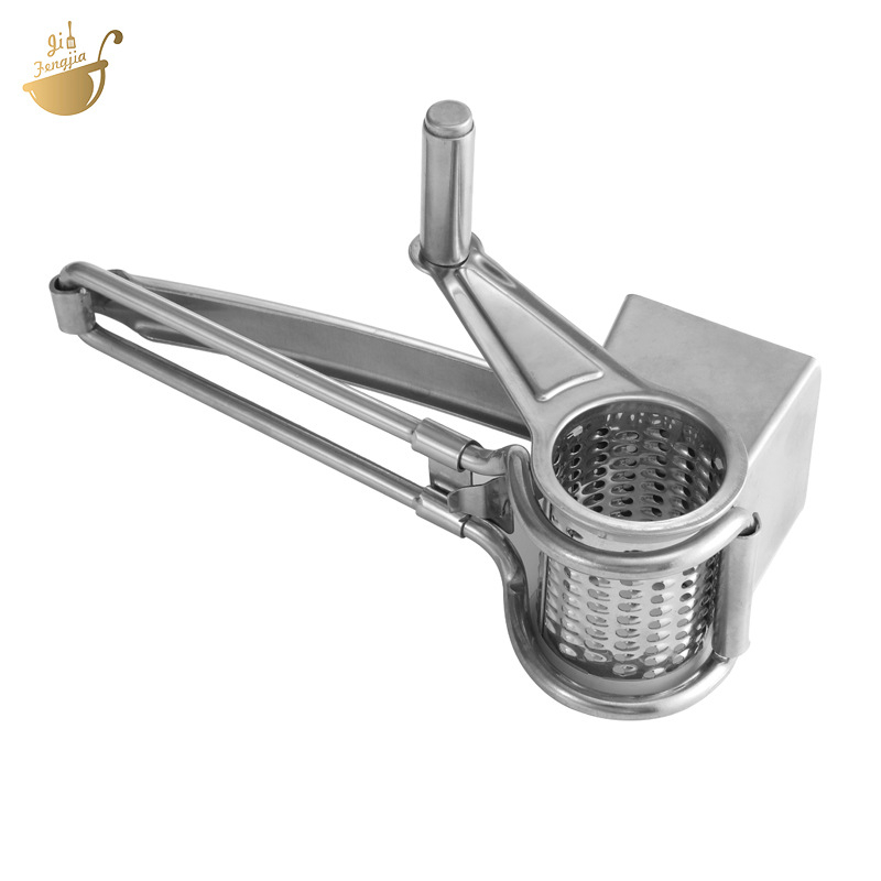 Настъргвач за сирене с ръчно въртене, неръждаема стомана 430, мултифункционален за дома