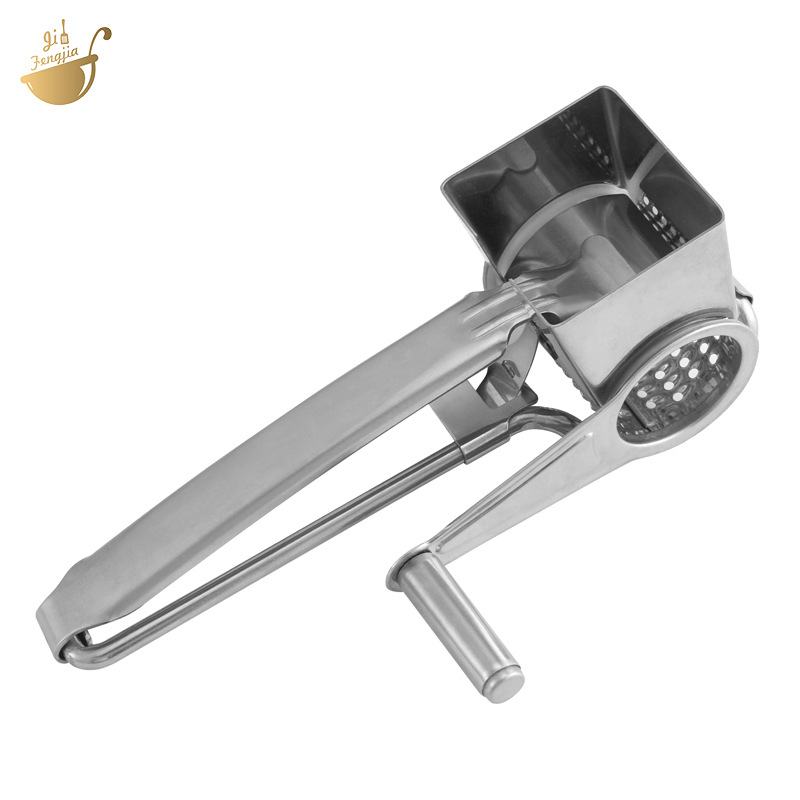 Настъргвач за сирене с ръчно въртене, неръждаема стомана 430, мултифункционален за дома