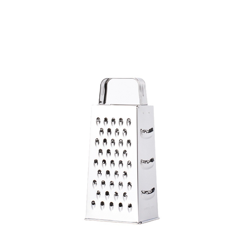 Четиристранен неръждаем стоманен рендe за зеленчуци, плодове и картофи; многофункционално рендe за настъргване на сирене