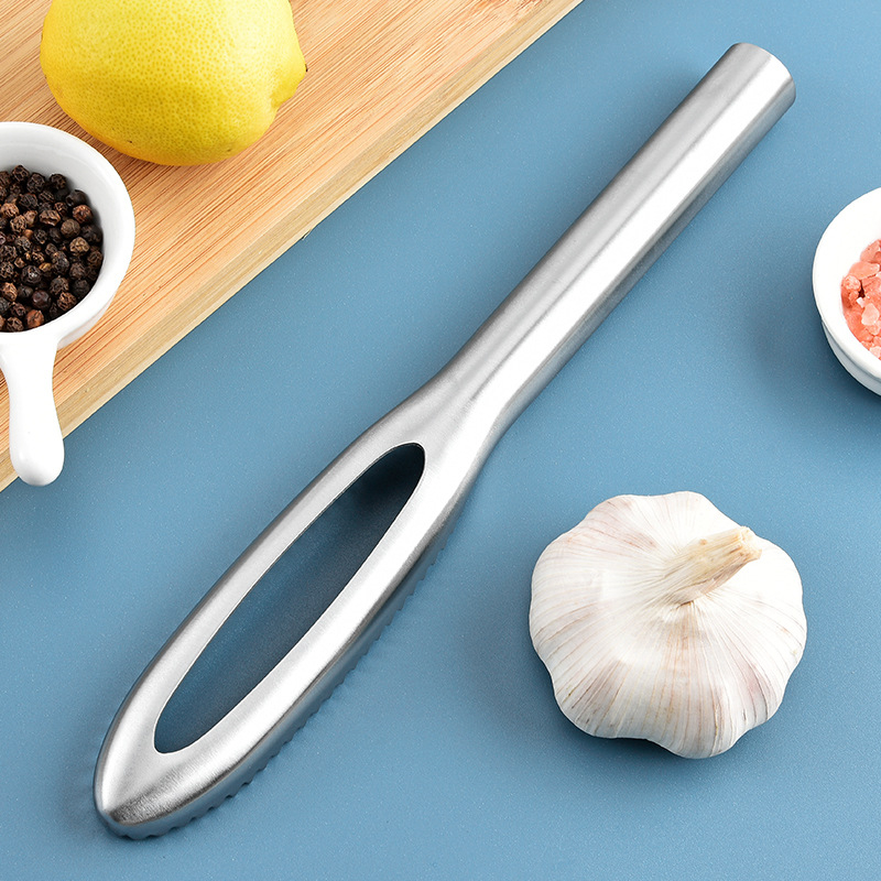 Стоманена скребка за люспи на риба и обелване – ръчен кухненски инструмент, многофункционален