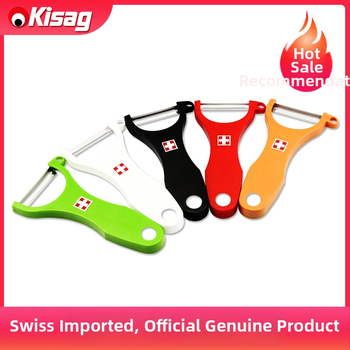 Kisag oguljivač voća i povrća — Višenamjenski, nehrđajući čelik oštrica, PE držač, Moderan minimalistički dizajn