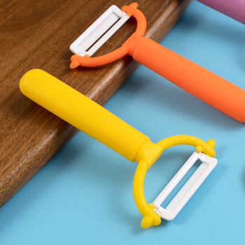 Peeler pentru legume și fructe – instrument multifuncțional, plastic + metal, stil modern minimalist, logo tipărit