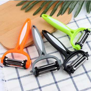 Jin Yuli 3-în-1 curățător/felcător fructe și legume — oțel inox 400, PP+ABS, multifuncțional