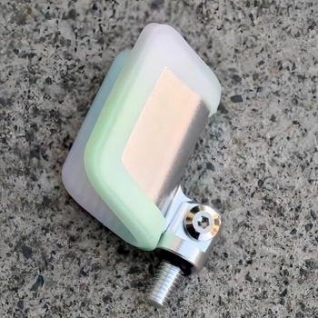 Suport Titan pentru undițe din oțel inoxidabil cu cap de revenire automată și cap cu formă de coarne de capră, acoperire din cauciuc