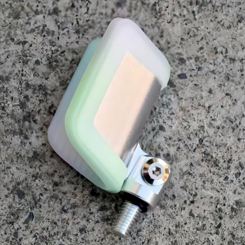 Suport Titan pentru undițe din oțel inoxidabil cu cap de revenire automată și cap cu formă de coarne de capră, acoperire din cauciuc