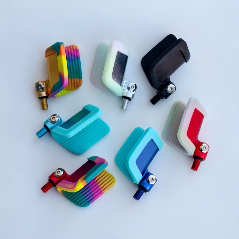 Suport Titan pentru undițe din oțel inoxidabil cu cap de revenire automată și cap cu formă de coarne de capră, acoperire din cauciuc