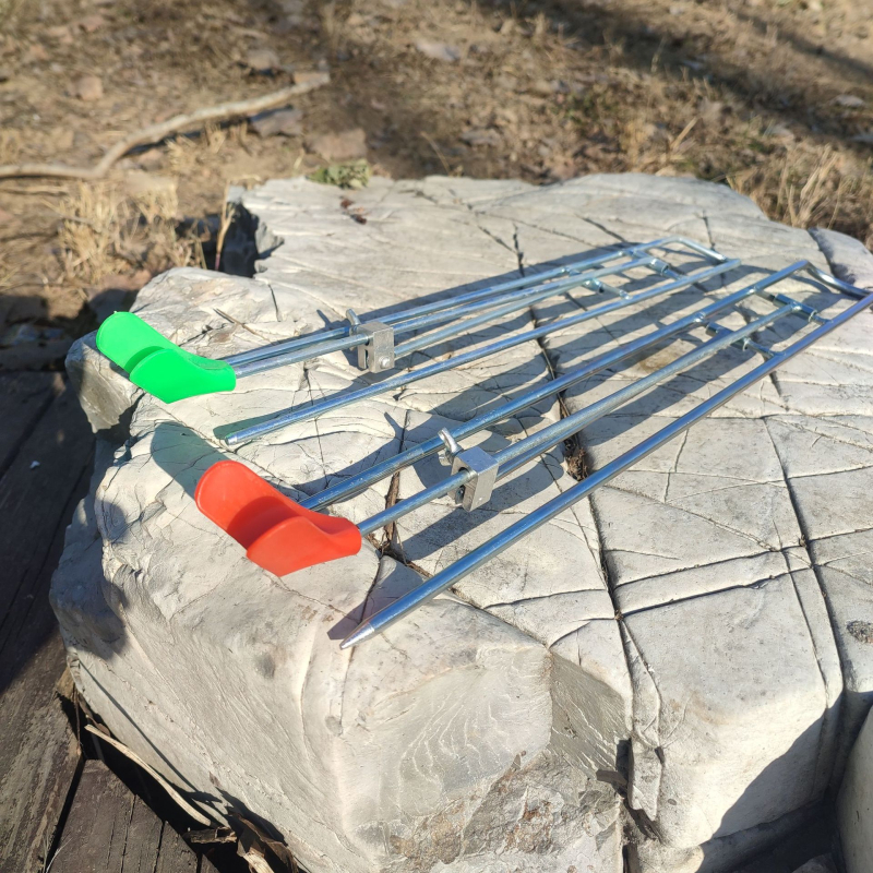 Metalni držač ribolovne štapove – dvostruka namjena, sklopivi, višestruko okretan, za more, Fort tip