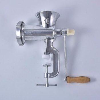 JCW-46 Măcinător de carne manual din aliaj de aluminiu pentru uz casnic; măcinare carne, legume și ardei iute