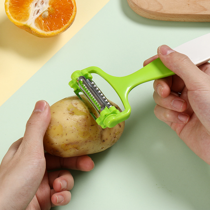 Aparat rotativ pentru curățat legume și răzuitor de fructe, ABS — unealtă de bucătărie, multifuncțională