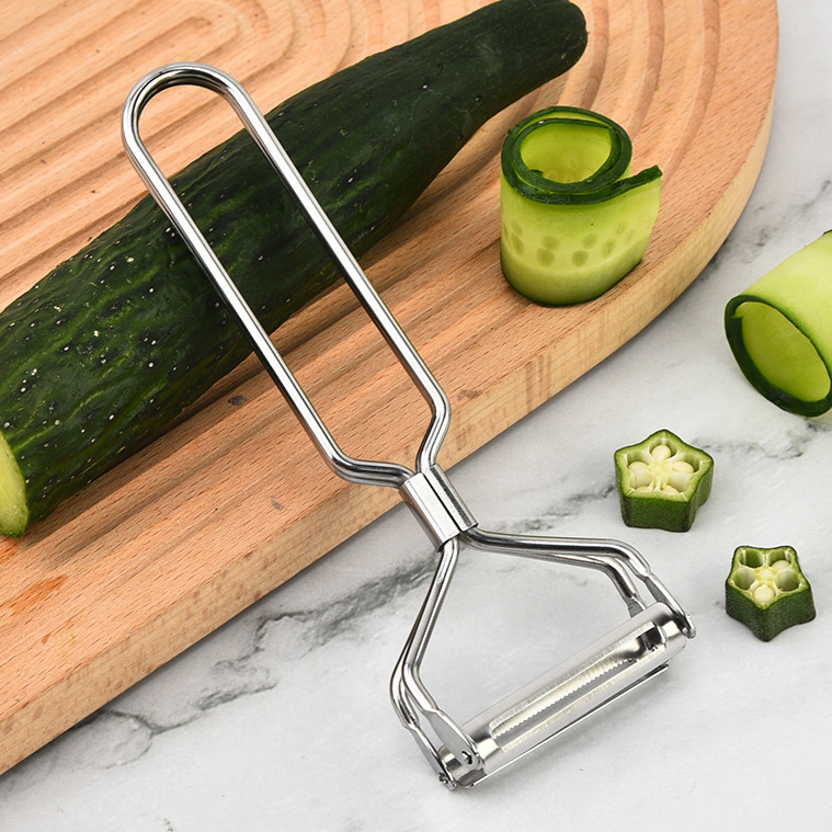 Planer dublu față pentru pepene și curățare fructe, oțel inoxidabil 304, 2 în 1 unealtă de bucătărie