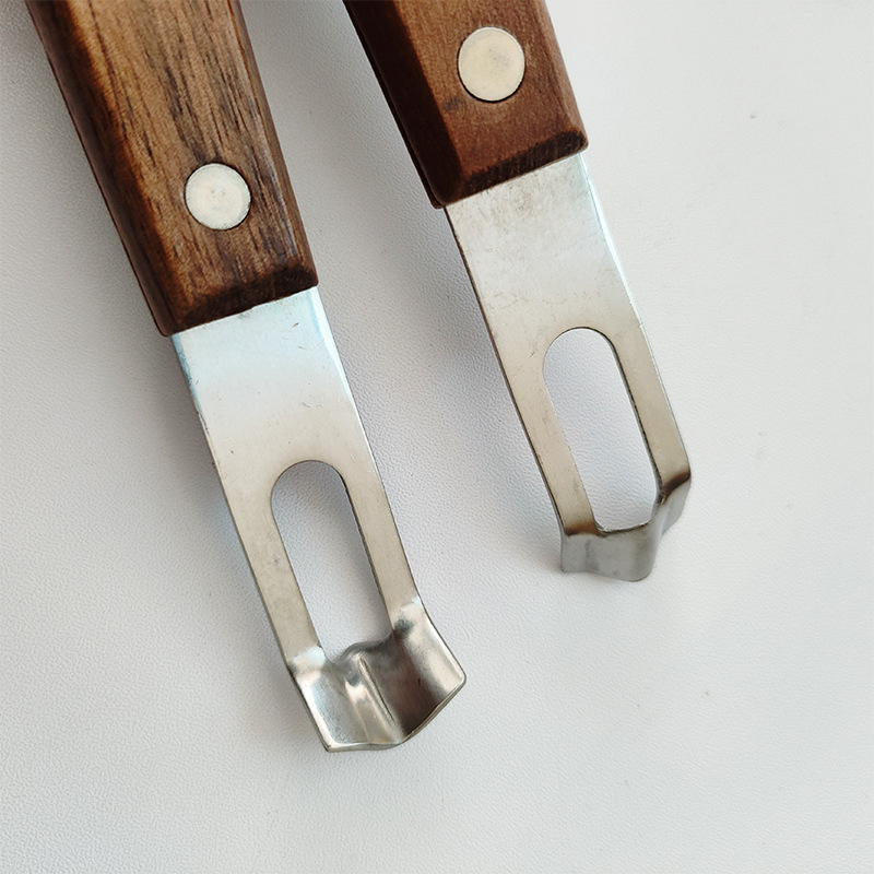 Răzuitor din oțel inoxidabil cu mâner din lemn, multifuncțional, pentru citrice, brânză și fructe