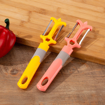 Curățător de legume Chunmei, multifuncțional, construcție din plastic și oțel inoxidabil