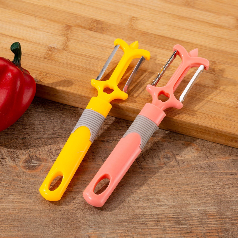 Curățător de legume Chunmei, multifuncțional, construcție din plastic și oțel inoxidabil