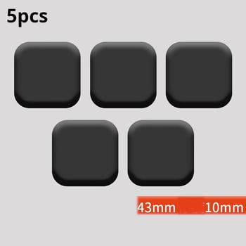 Στοπ πόρτας, προφυλακτήρας πόρτας, κλειδαριά πόρτας μπάνιου, 5 τεμάχια στοπ πόρτας χωρίς τρυπάνι, επίθεμα σιλικόνης κατά της σύγκρουσης