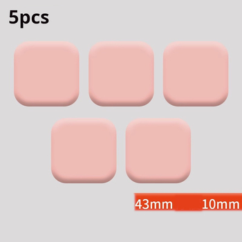 Στοπ πόρτας, προφυλακτήρας πόρτας, κλειδαριά πόρτας μπάνιου, 5 τεμάχια στοπ πόρτας χωρίς τρυπάνι, επίθεμα σιλικόνης κατά της σύγκρουσης