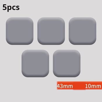 Στοπ πόρτας, προφυλακτήρας πόρτας, κλειδαριά πόρτας μπάνιου, 5 τεμάχια στοπ πόρτας χωρίς τρυπάνι, επίθεμα σιλικόνης κατά της σύγκρουσης