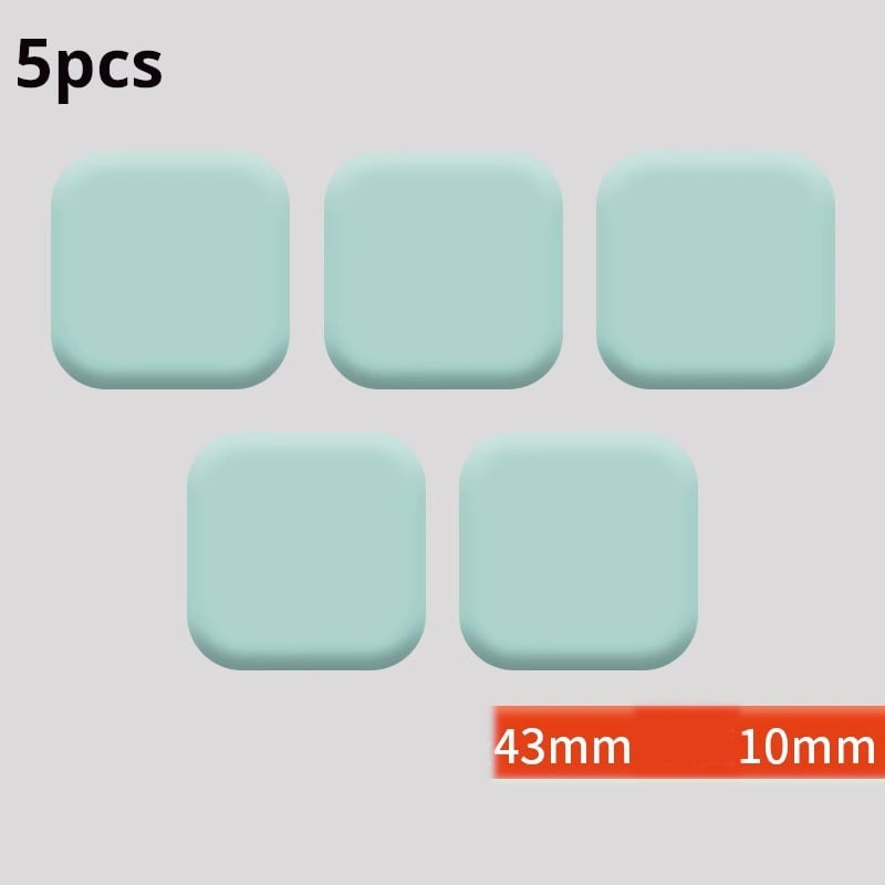 Στοπ πόρτας, προφυλακτήρας πόρτας, κλειδαριά πόρτας μπάνιου, 5 τεμάχια στοπ πόρτας χωρίς τρυπάνι, επίθεμα σιλικόνης κατά της σύγκρουσης