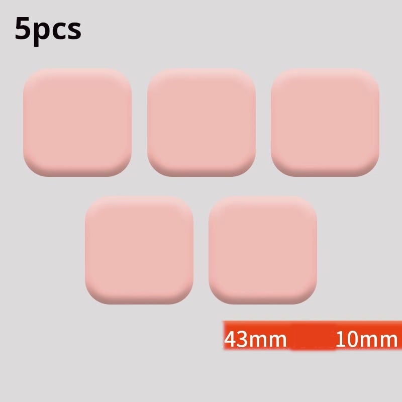 Στοπ πόρτας, προφυλακτήρας πόρτας, κλειδαριά πόρτας μπάνιου, 5 τεμάχια στοπ πόρτας χωρίς τρυπάνι, επίθεμα σιλικόνης κατά της σύγκρουσης