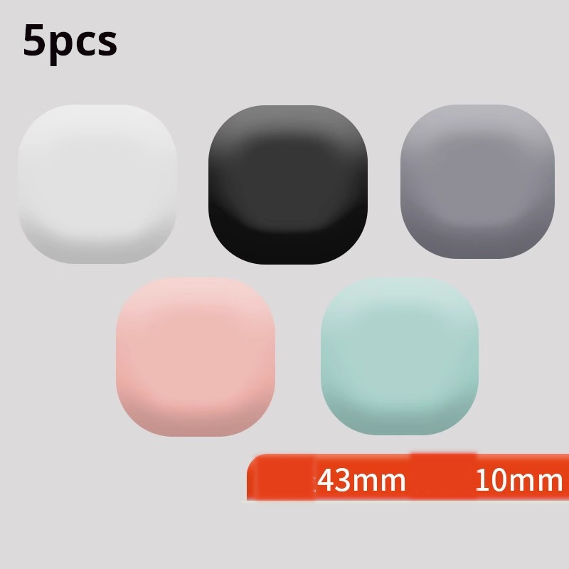 Στοπ πόρτας, προφυλακτήρας πόρτας, κλειδαριά πόρτας μπάνιου, 5 τεμάχια στοπ πόρτας χωρίς τρυπάνι, επίθεμα σιλικόνης κατά της σύγκρουσης