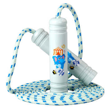 Coardă sărituri QIM | Material ABS/bumbac, lungime 2,7 m | potrivită pentru copii, fitness și sport