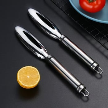 Racletă din oțel inoxidabil pentru solzi de pește, multifuncțională, ustensilă de bucătărie