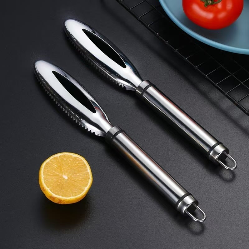 Racletă din oțel inoxidabil pentru solzi de pește, multifuncțională, ustensilă de bucătărie