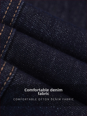 Traperice – Visoki pojas, ravni kroj, denim; pamuk 95%+, mikroelastičnost
