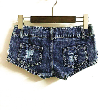 Σορτς denim με χαμηλό μέσο, βαμβάκι 71–80%, στυλ δρόμου χιπστερ