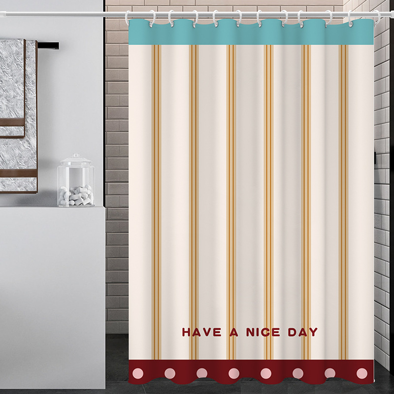 Perdea de duș - Poliester, Stil INS, Design personalizabil, Imprimare logo, Vianna