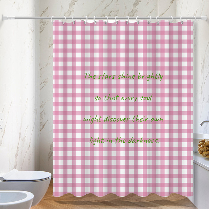 Perdea de duș - Poliester, Stil INS, Design personalizabil, Imprimare logo, Vianna