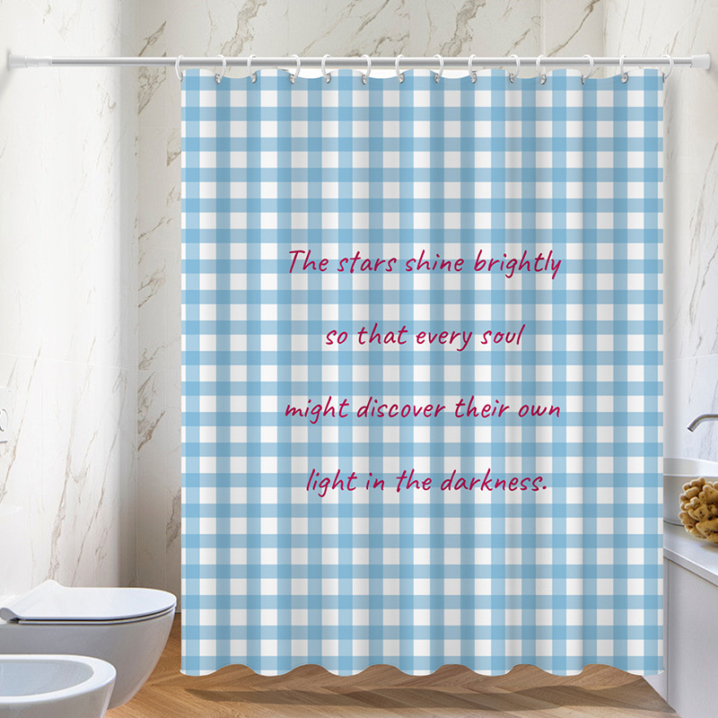 Perdea de duș - Poliester, Stil INS, Design personalizabil, Imprimare logo, Vianna