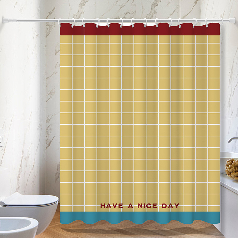 Perdea de duș - Poliester, Stil INS, Design personalizabil, Imprimare logo, Vianna