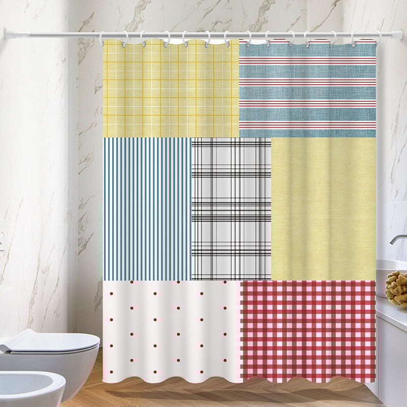 Perdea de duș - Poliester, Stil INS, Design personalizabil, Imprimare logo, Vianna