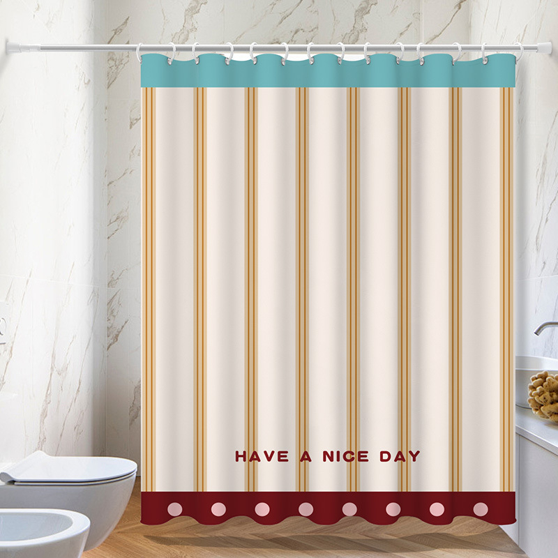 Perdea de duș - Poliester, Stil INS, Design personalizabil, Imprimare logo, Vianna