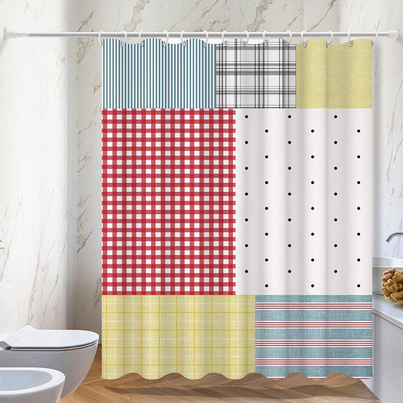 Perdea de duș - Poliester, Stil INS, Design personalizabil, Imprimare logo, Vianna