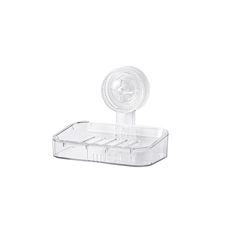 Suport de săpun montat pe perete cu dublu nivel, ventuză puternică, din plastic, brand Shuhui