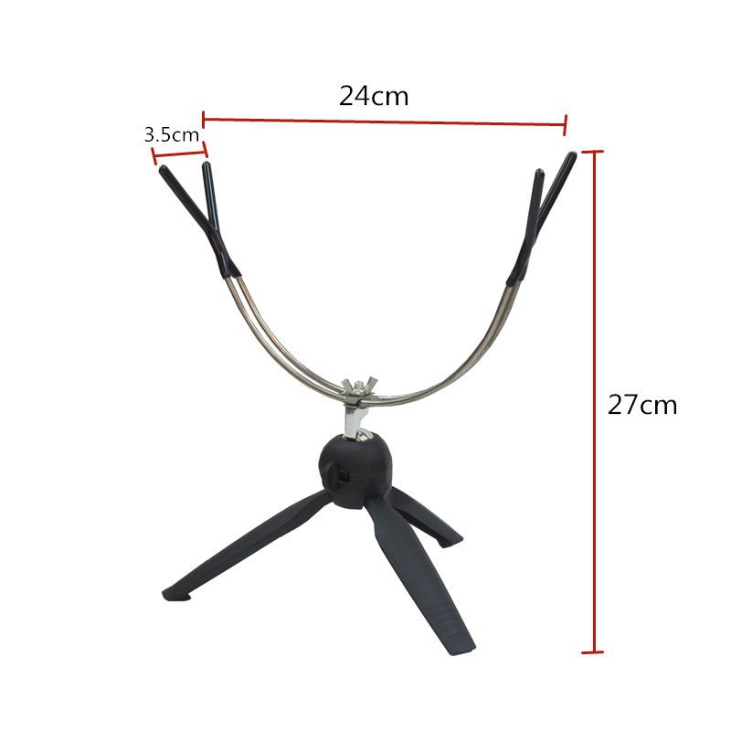 Suport pentru undițe de pescuit pe gheață, pliabil, cu două capete, Fengheng Fishing Gear, metal și plastic