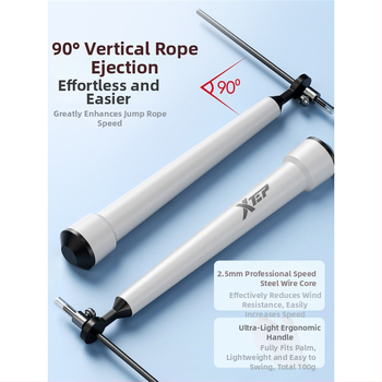 Xtep coardă de sărit cu PVC pentru viteză – 1 buc., pentru alergare și fitness